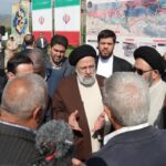 رئيس الجمهورية يتفقد ممر ارس الترانزيتي قيد التنفيذ شمال غرب ايران