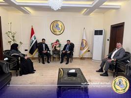 رئيس اتحاد الحقوقيين العراقيين يستقبل وفد المستشارية الثقافية الإيرانية في بغداد