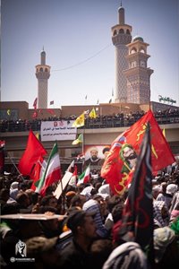 الجماهير العراقية تشييع القائد